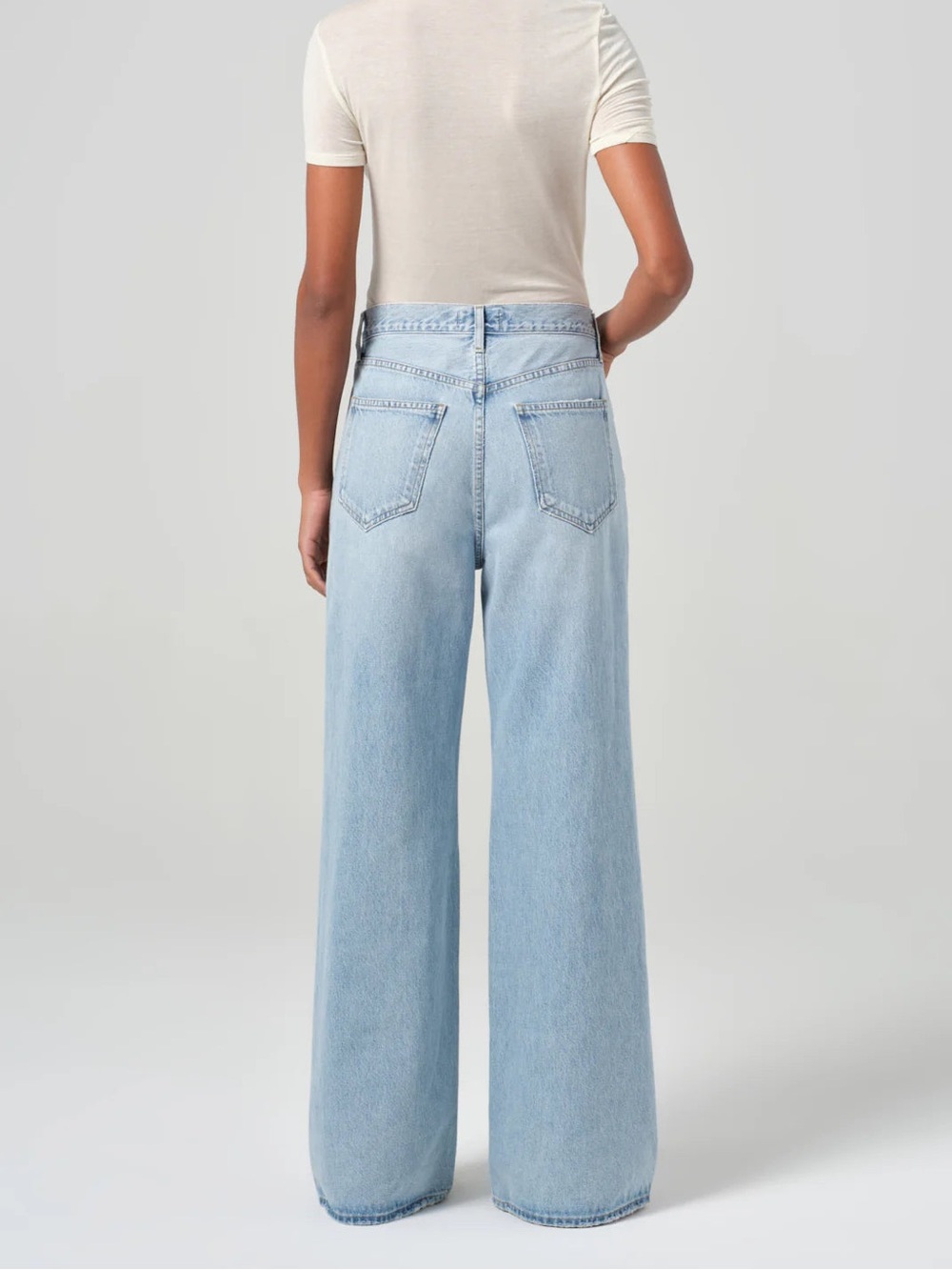 NWT Agolde Dame Wide Leg Jeans 25 No Conflict - Picture 5 of 12